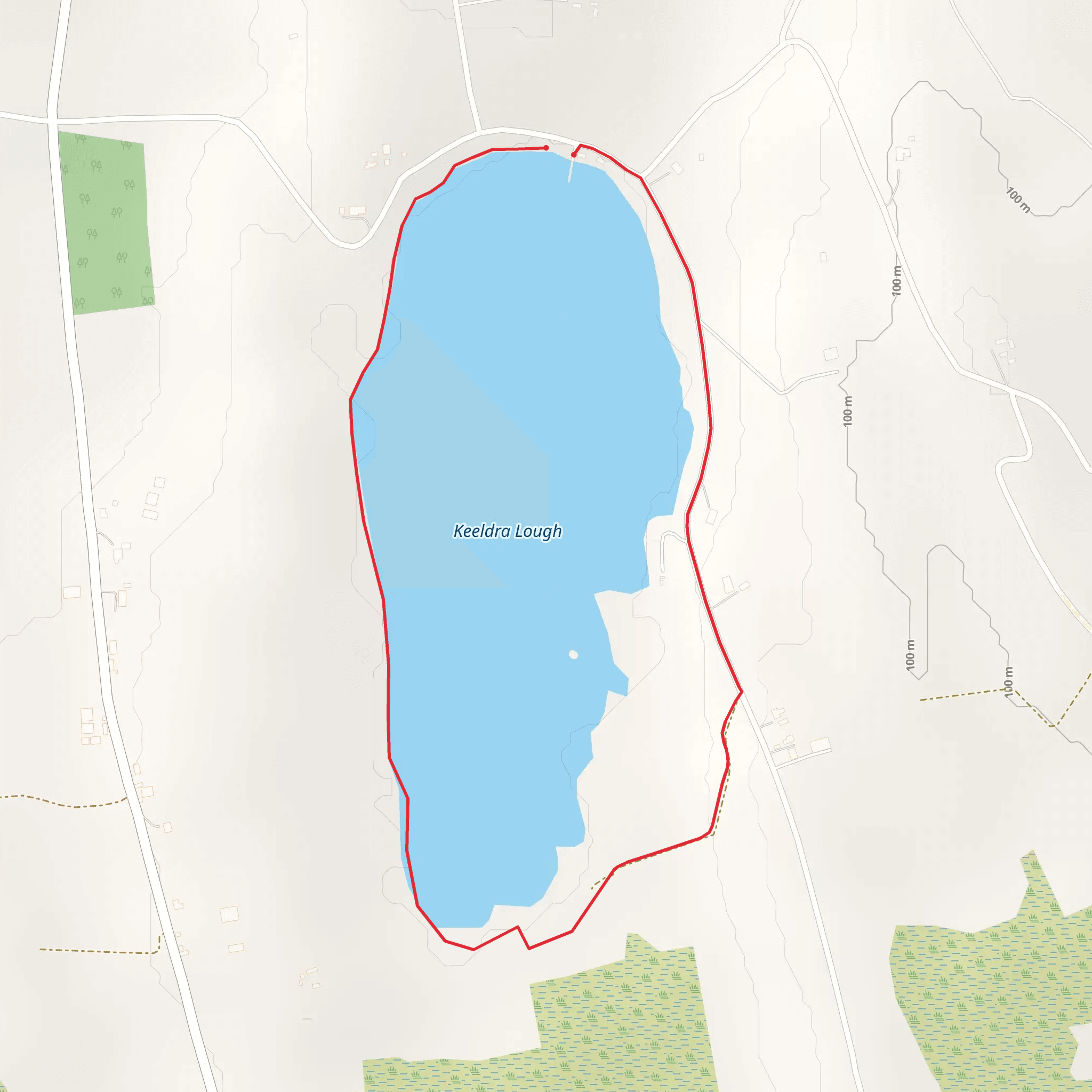 Keeldra Lake Trail mobile static map