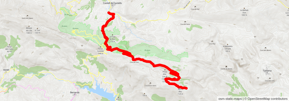 Trail to Morro Blau PR CV 150 stage 2 Map