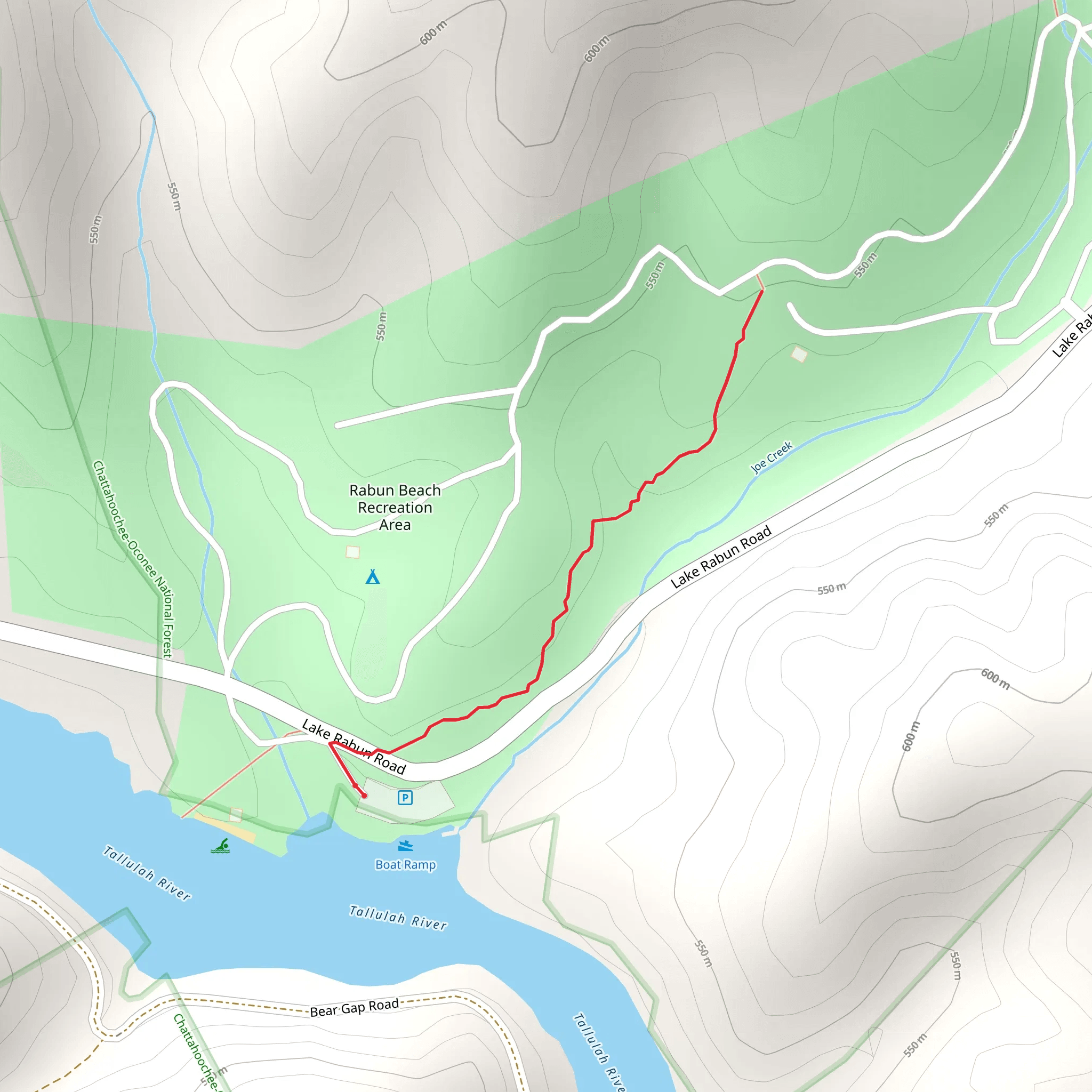 Rabun Beach Recreation Area mobile static map