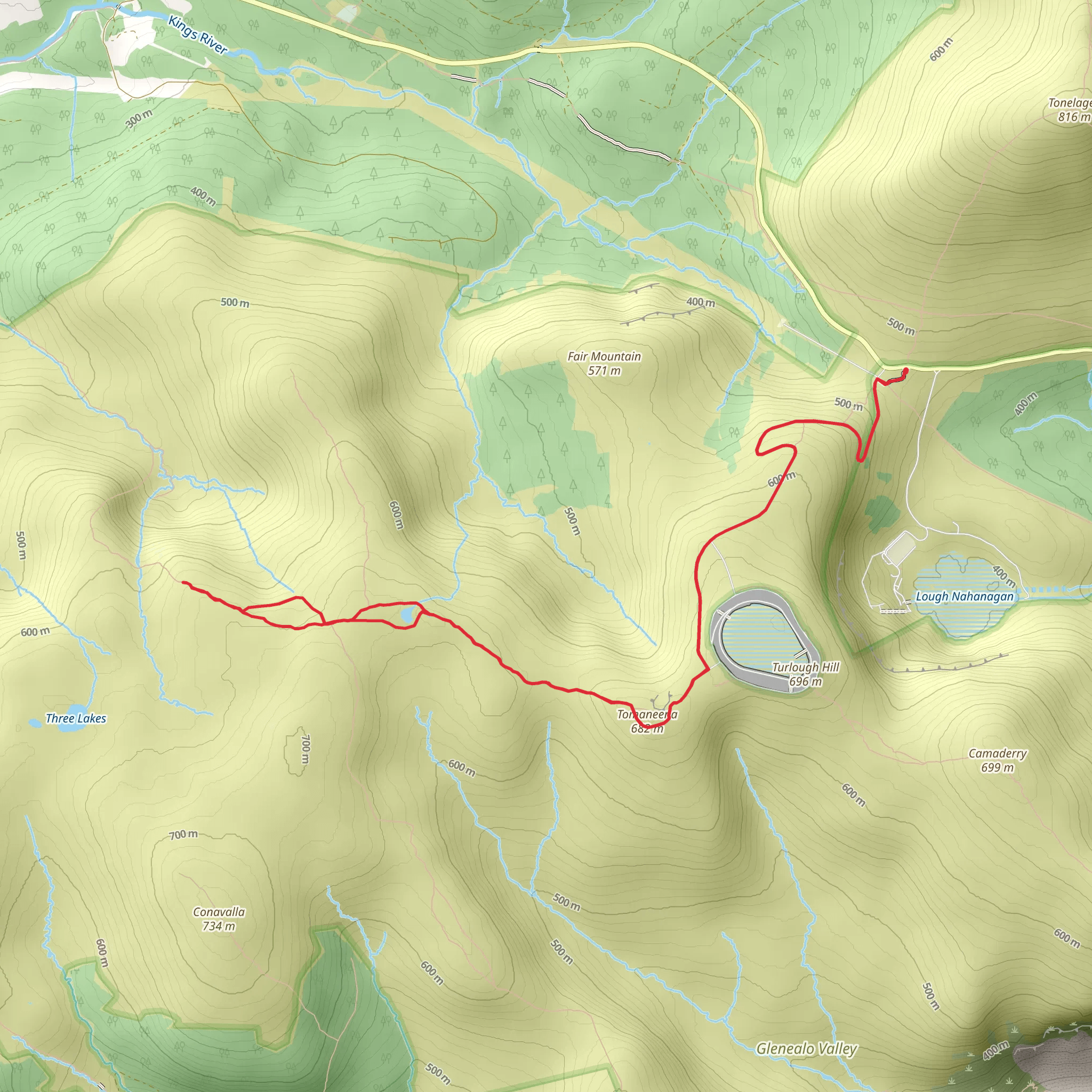 Lough Firrib - Arts Cross mobile static map