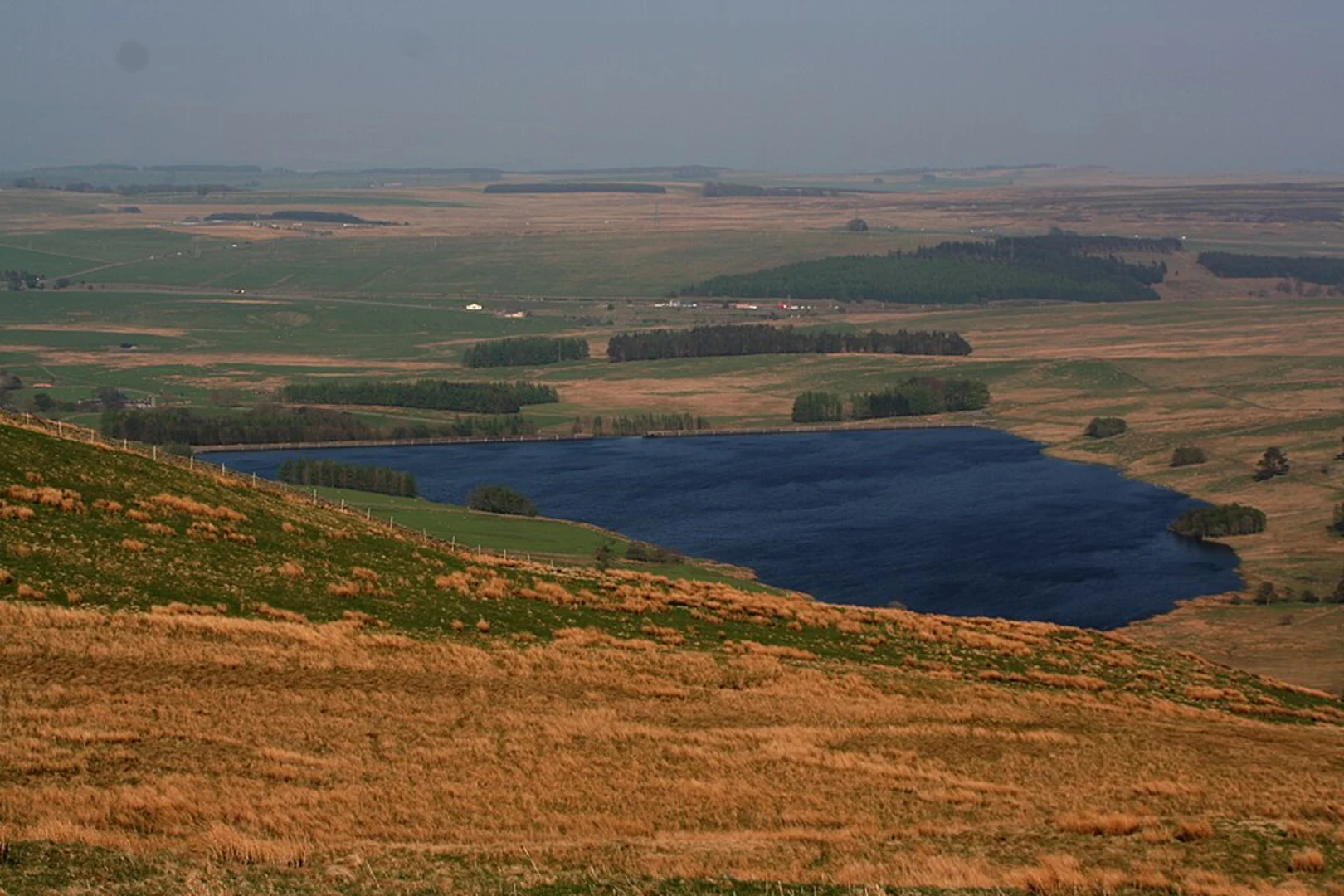 An image depicting the trail Wet Sleddale Reservoir and Thorney Bank Loop and its surrounding area.