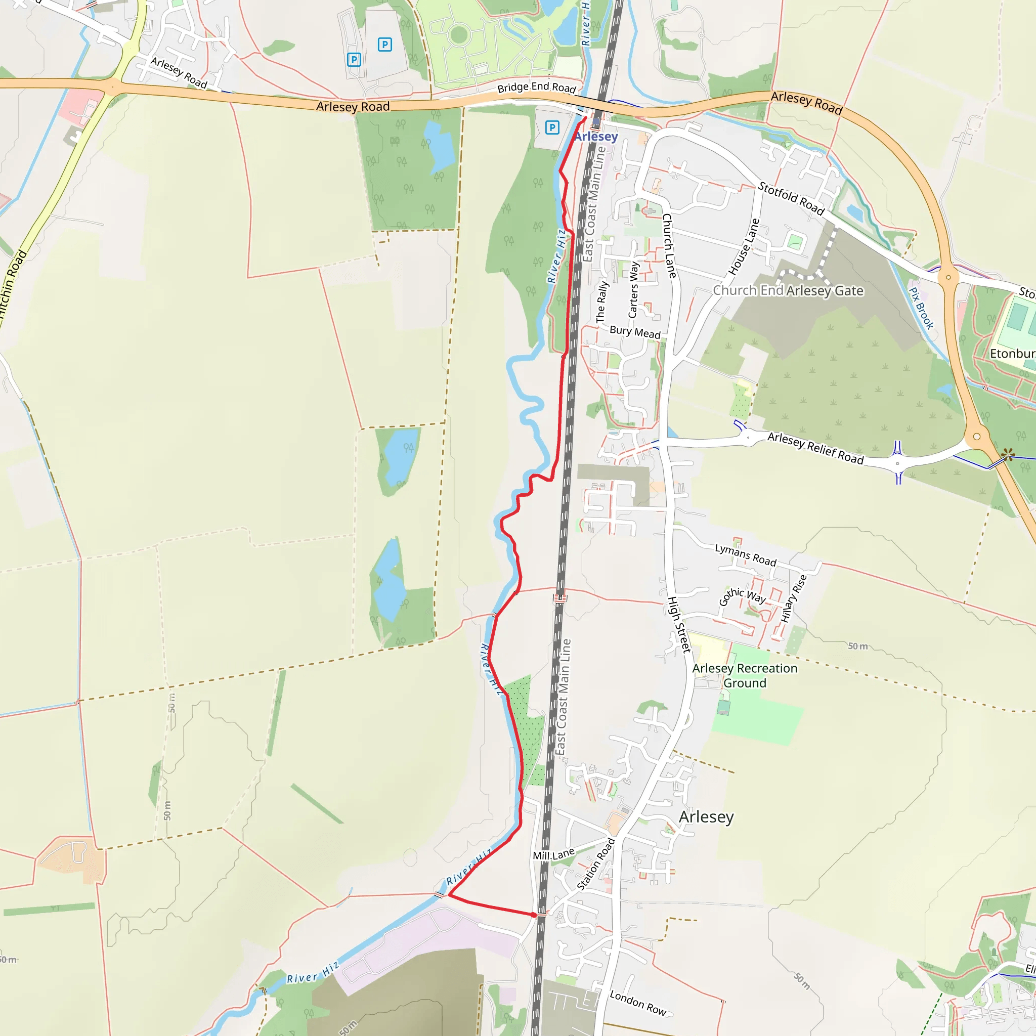 Along the River Hiz mobile static map