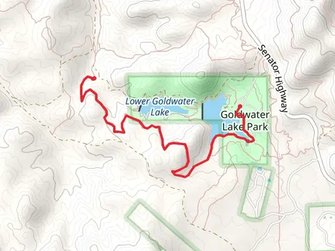 Banning Creek via Upper Goldwater Lake