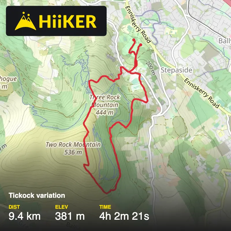 A map preview of the recording Tickock variation.