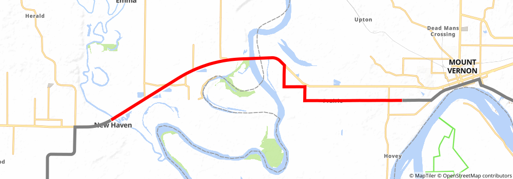 American Discovery Trail South Route stage 117 Map