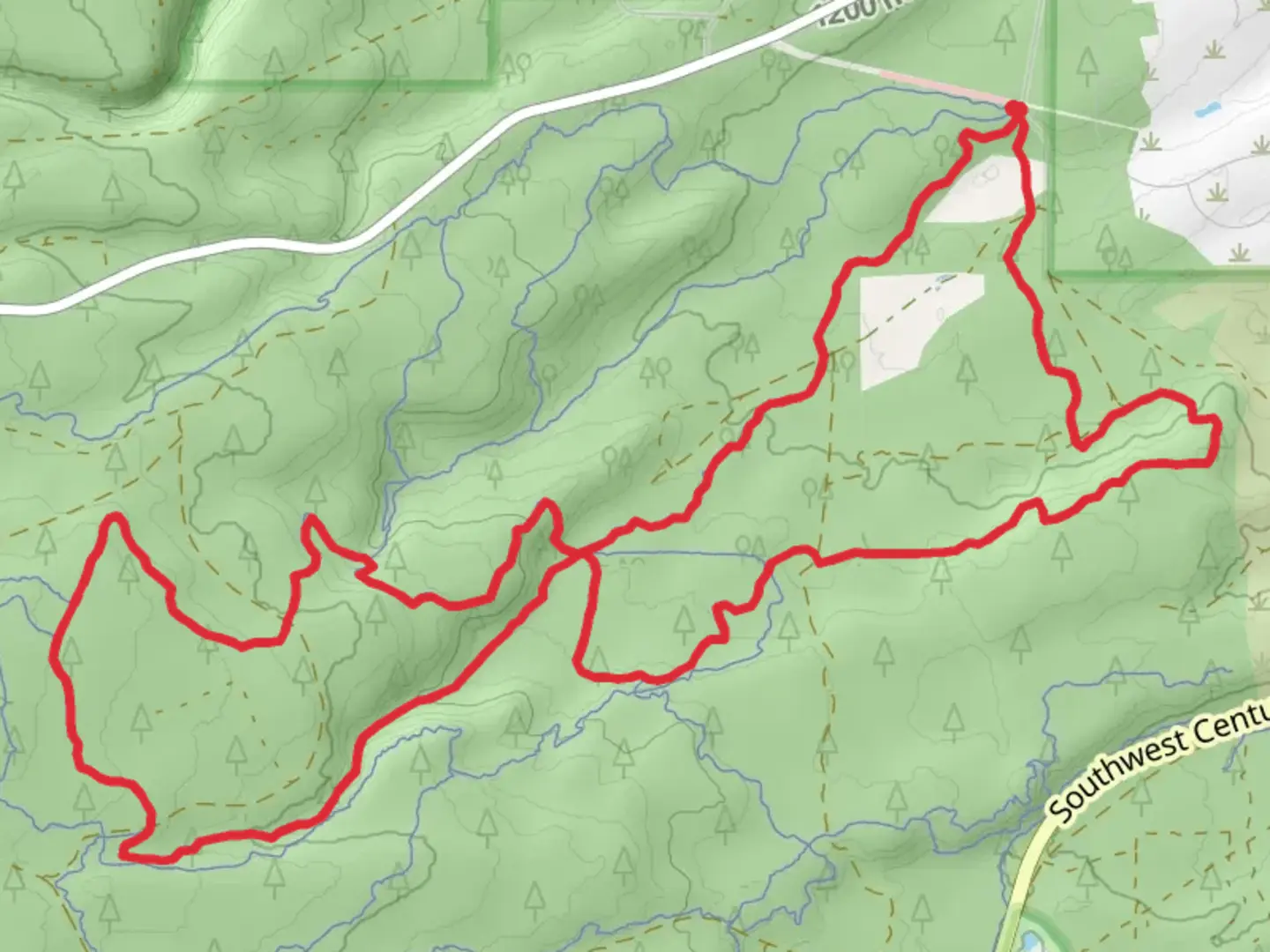 An image depicting the trail Phil's Trail Loop and its surrounding area.