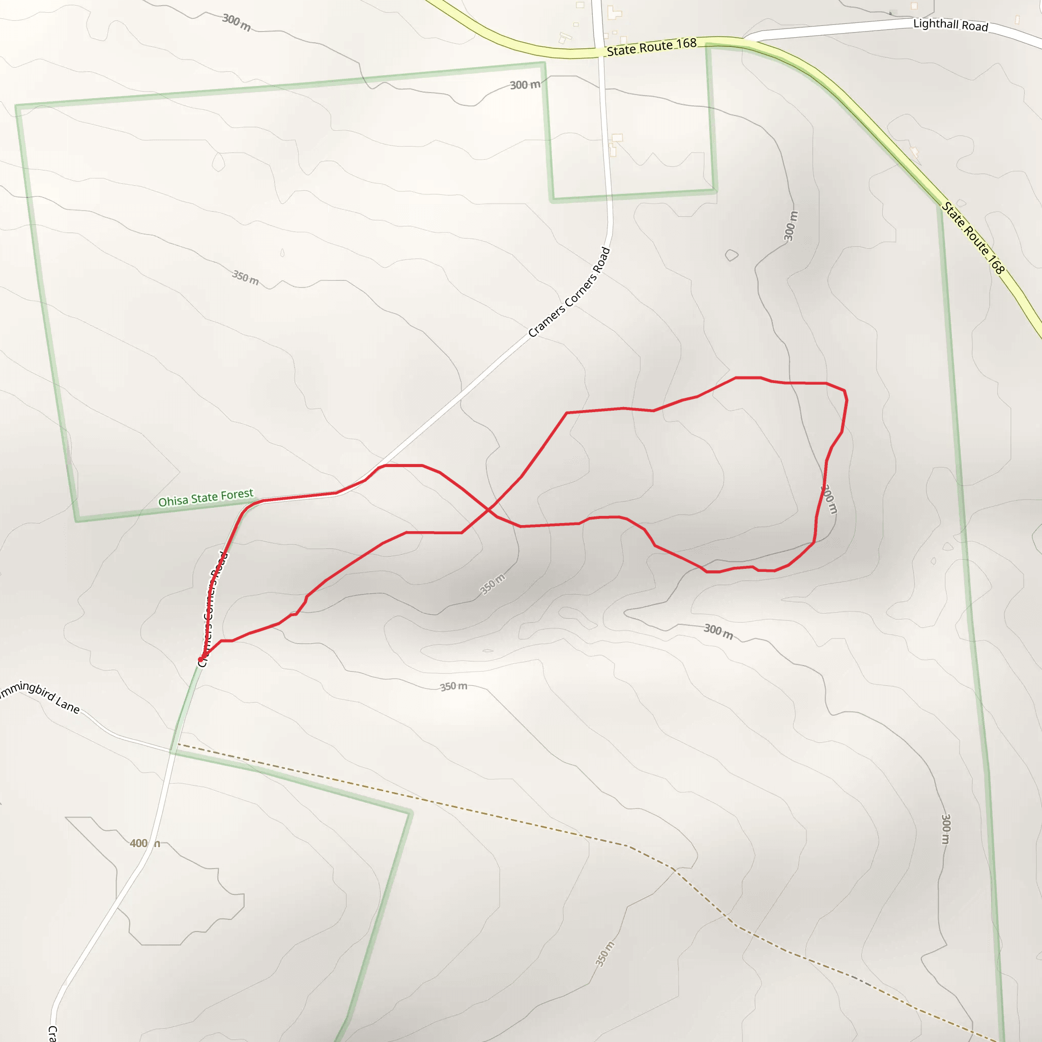 Cramers Corners Road Loop mobile static map