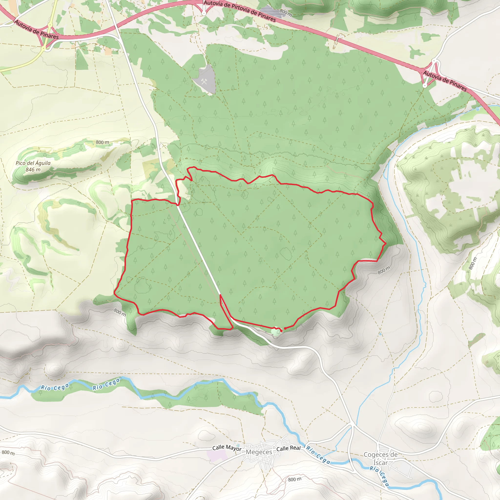 Return to San Marugán PR VA 61 mobile static map