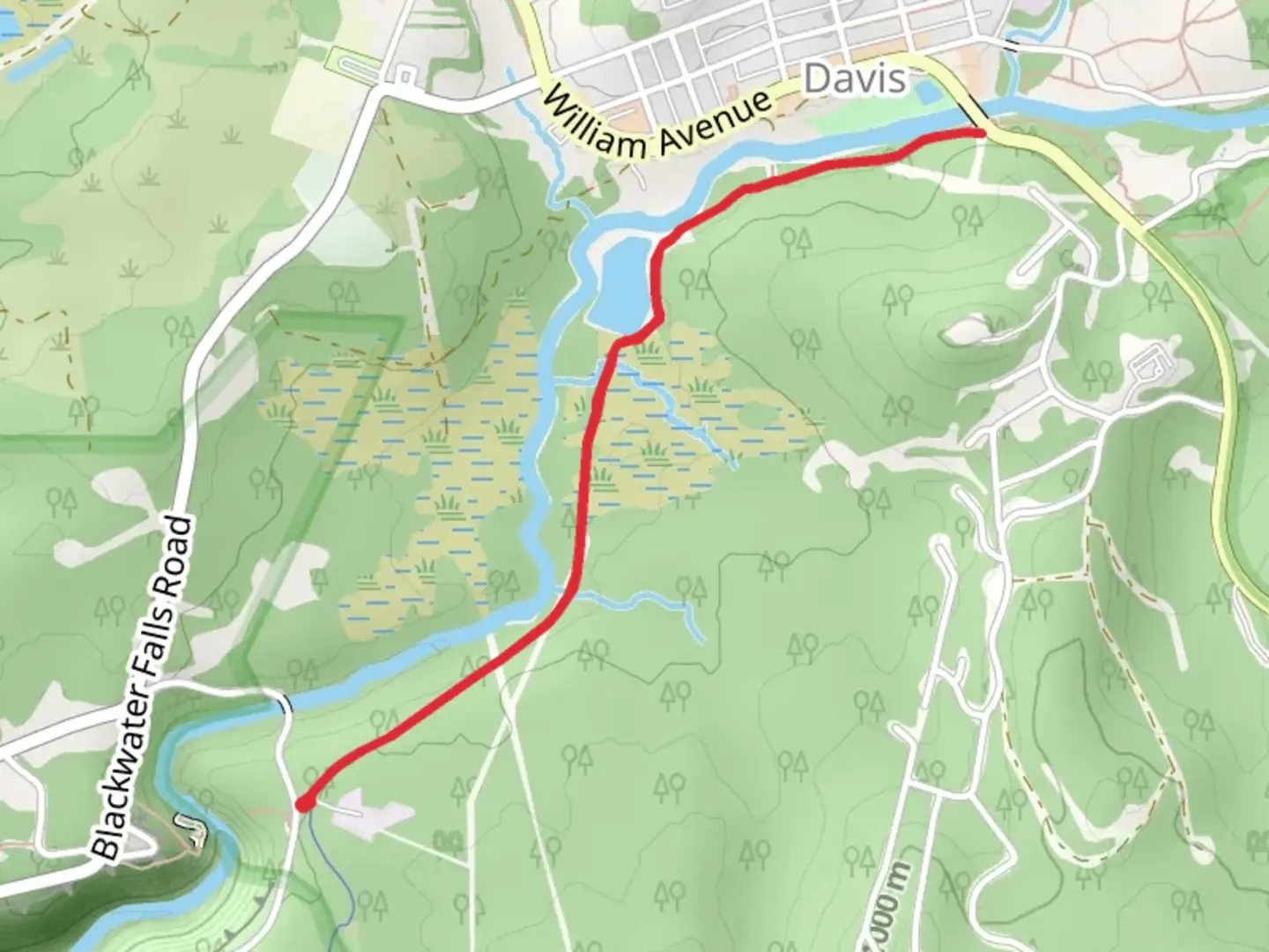 An image depicting the trail River Road Trail and its surrounding area.