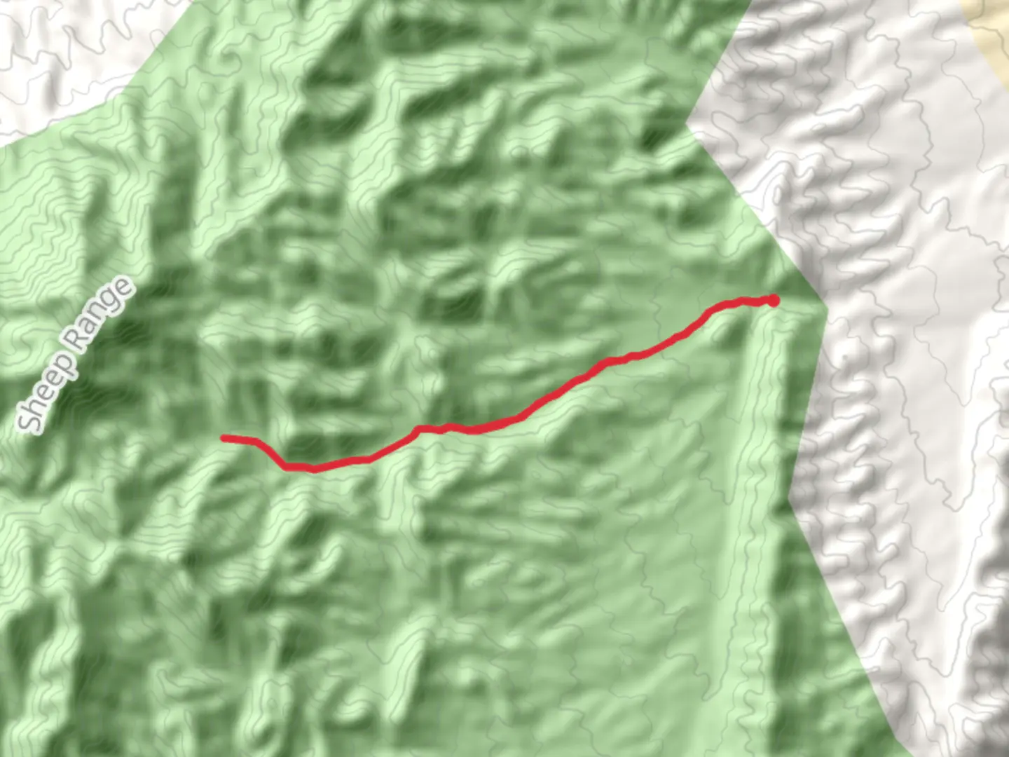 An image depicting the trail Sawmill Canyon Trail and its surrounding area.