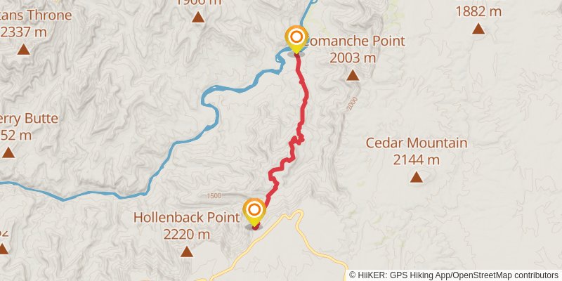 Tanner Trail stage 2 Map
