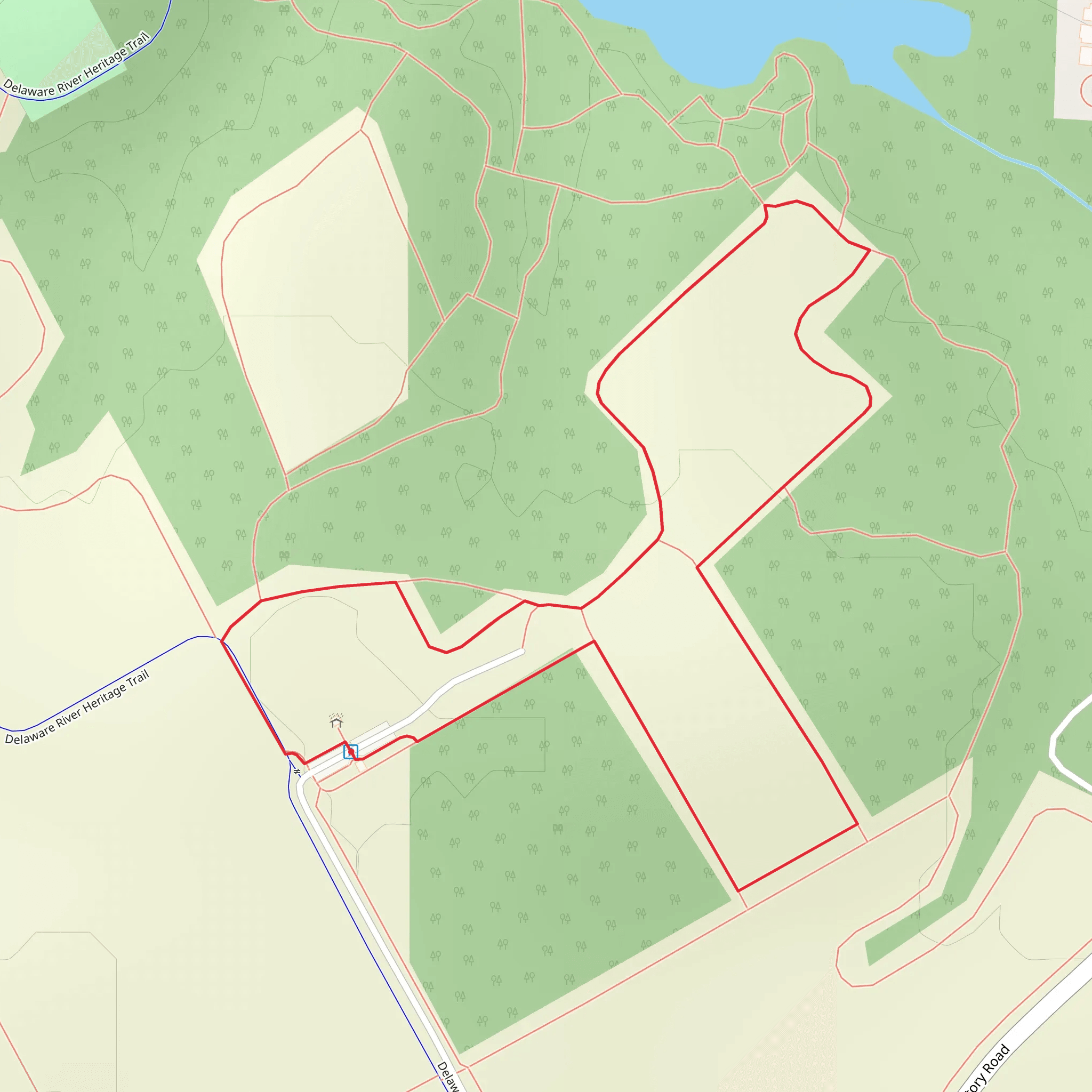 Crystal Lake Park South Short Loop mobile static map