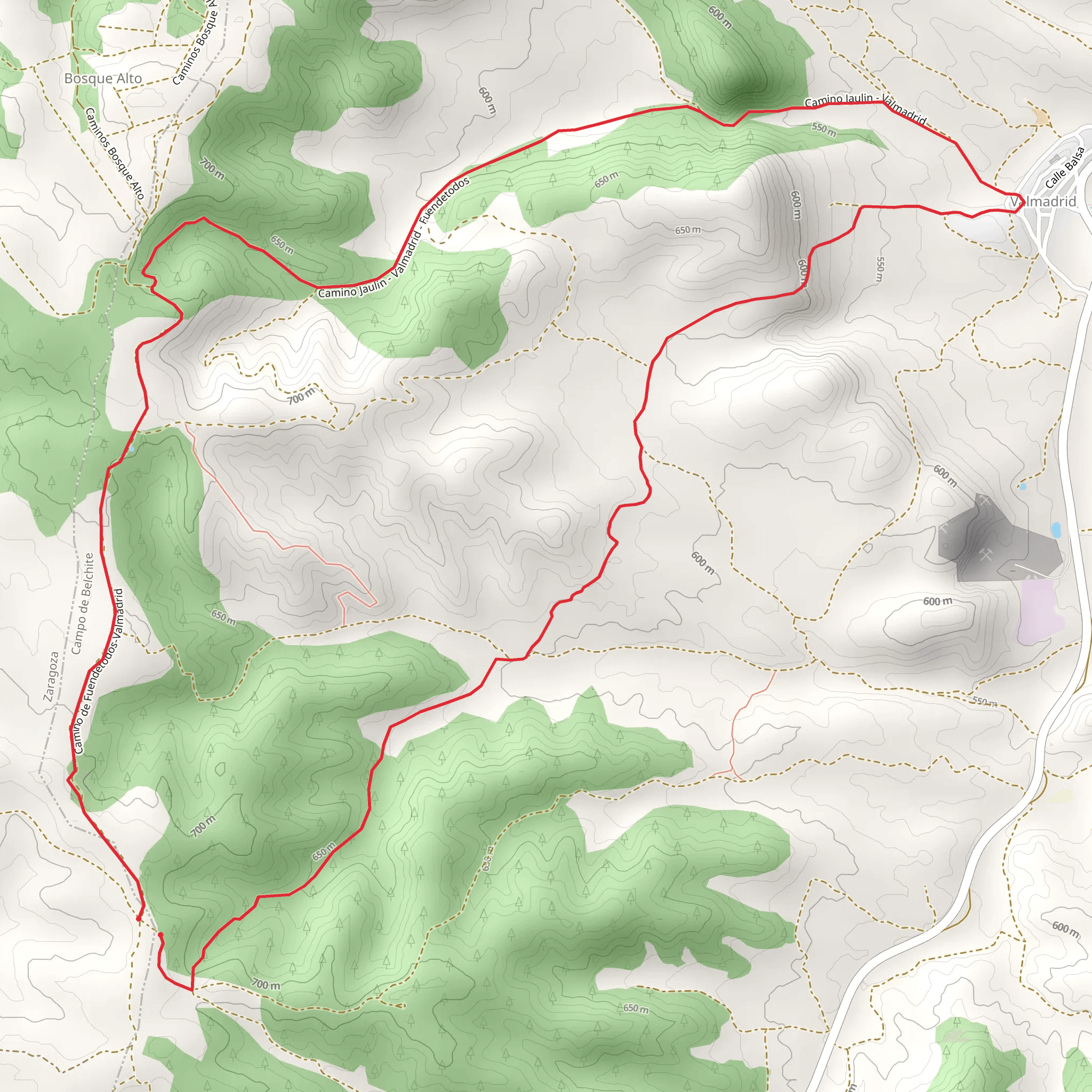 Around the Mountains of Valmadrid PR Z 083-d mobile static map