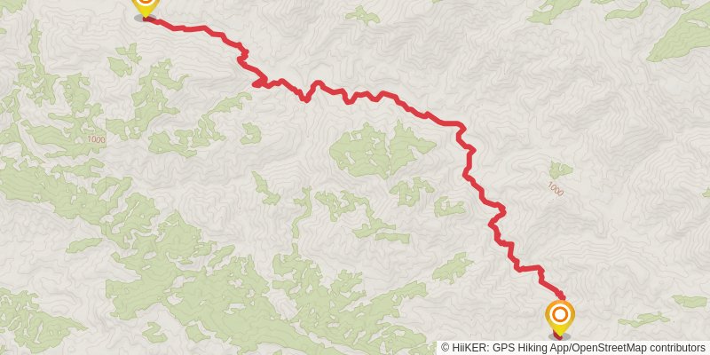 Sisquoc River Trail stage 2 Map