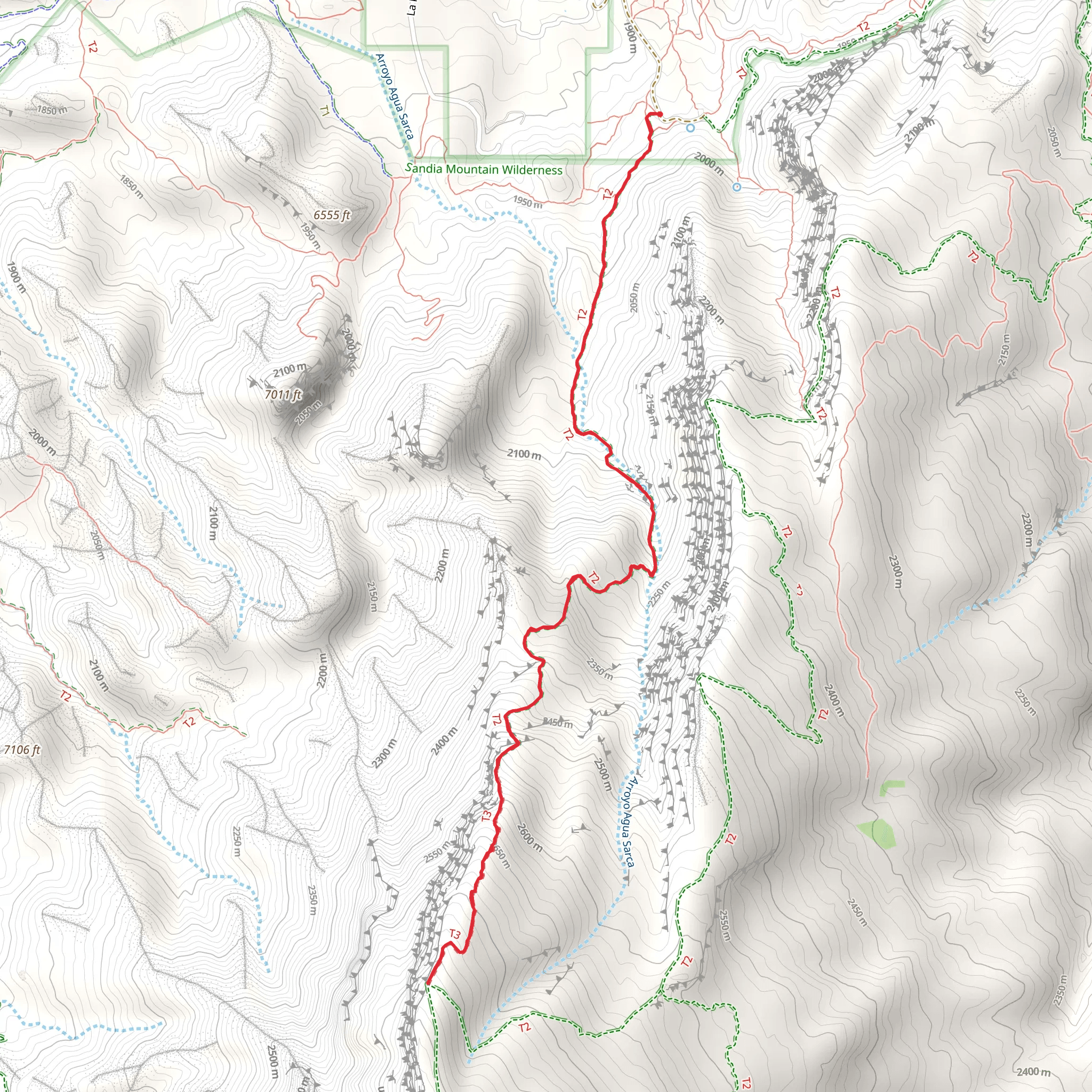 Agua Sarca Trail mobile static map
