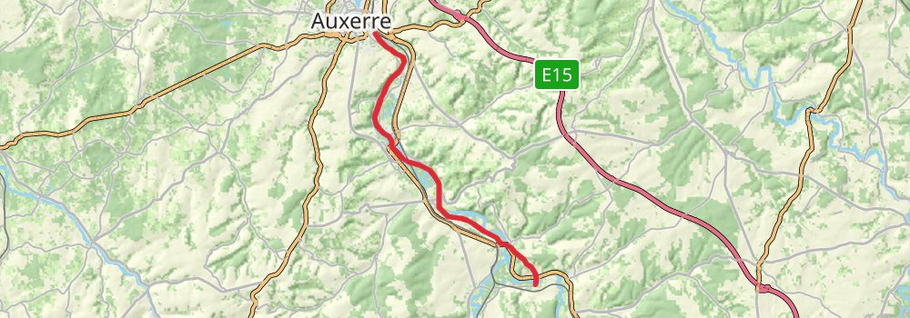 Camino Perl-Saint Jean Pied de Port via Vézelay stage 21 Map