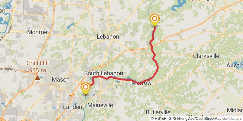 Little Miami Scenic Trail stage 3 Map