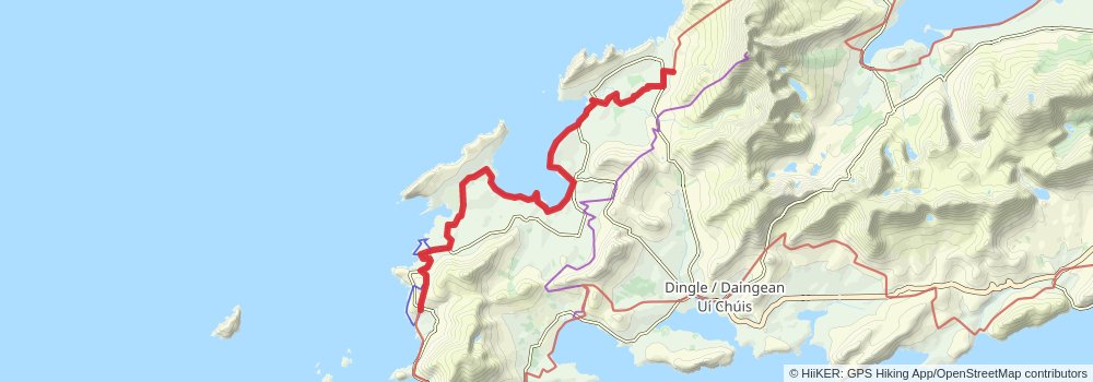 Dingle Way stage 5 Map