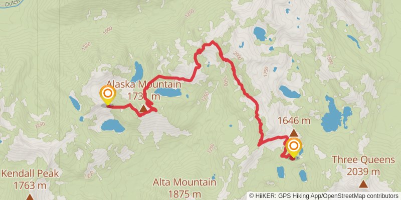 Pacific Crest Trail - Snoqualmie Pass To Stevens Pass stage 2 Map