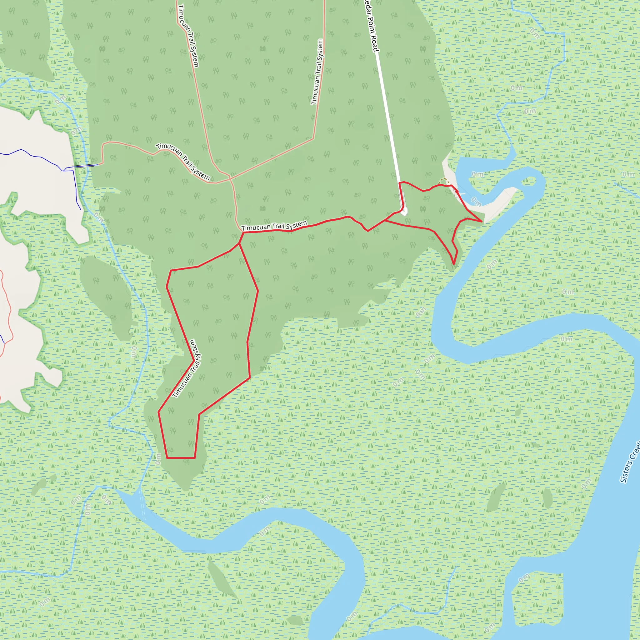 Timucuan Trail System Loop mobile static map