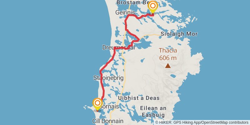 Hebridean Way stage 4 Map