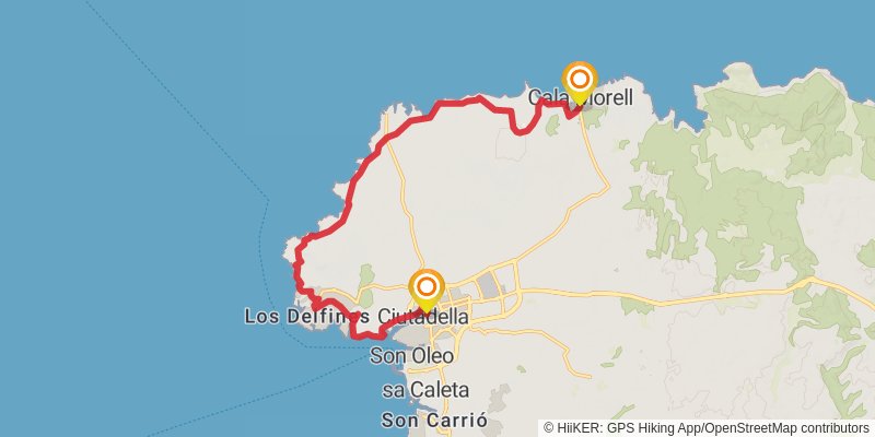 GR 223 - Cami de Cavalls stage 5 Map