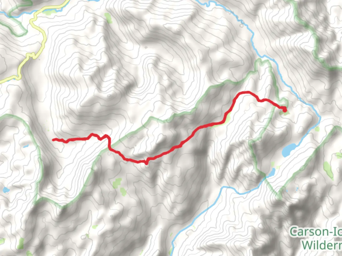An image depicting the trail Milk Ranch Meadow Trail via Marshal Canyon Trail and its surrounding area.