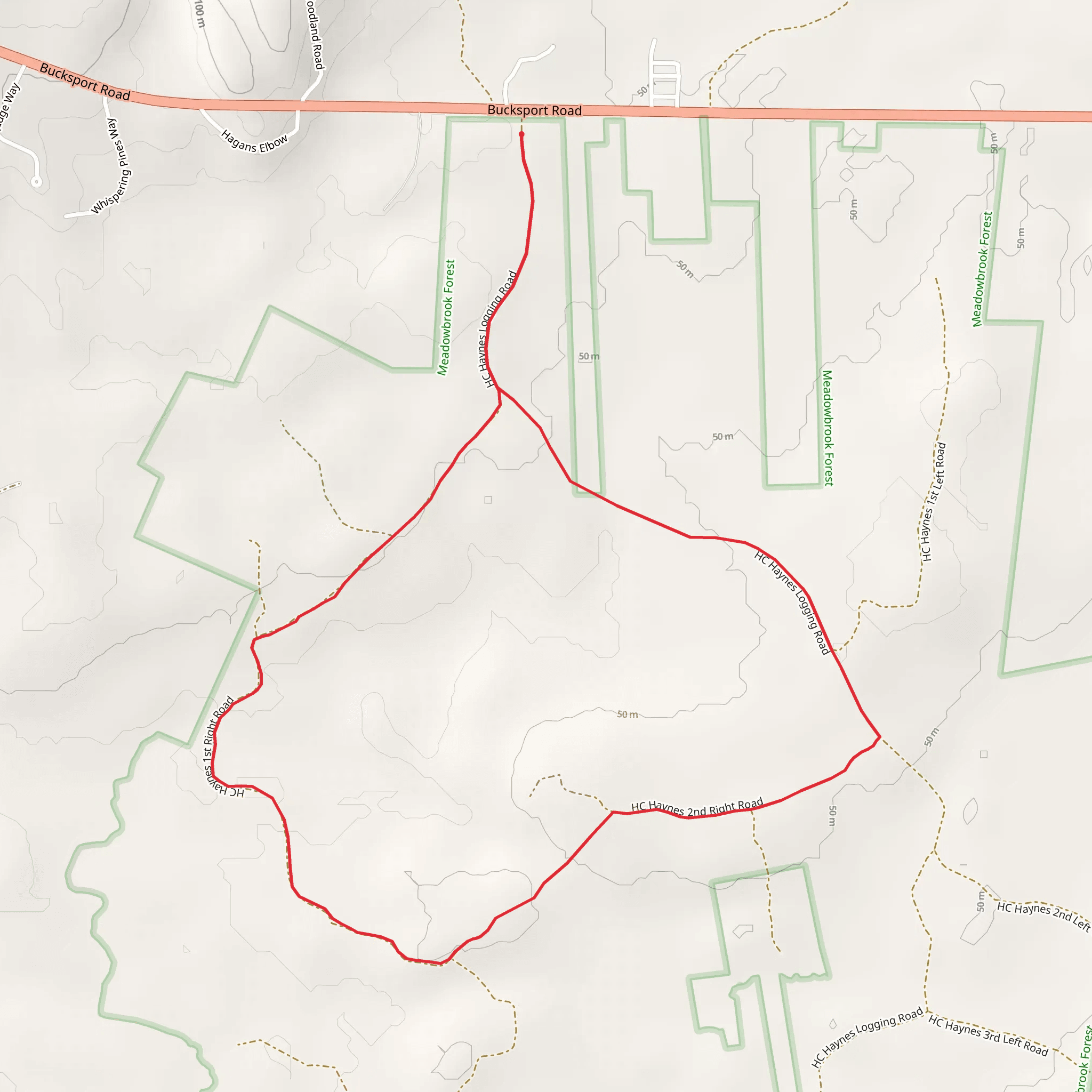 Sawpit Brook from Roadside Park mobile static map