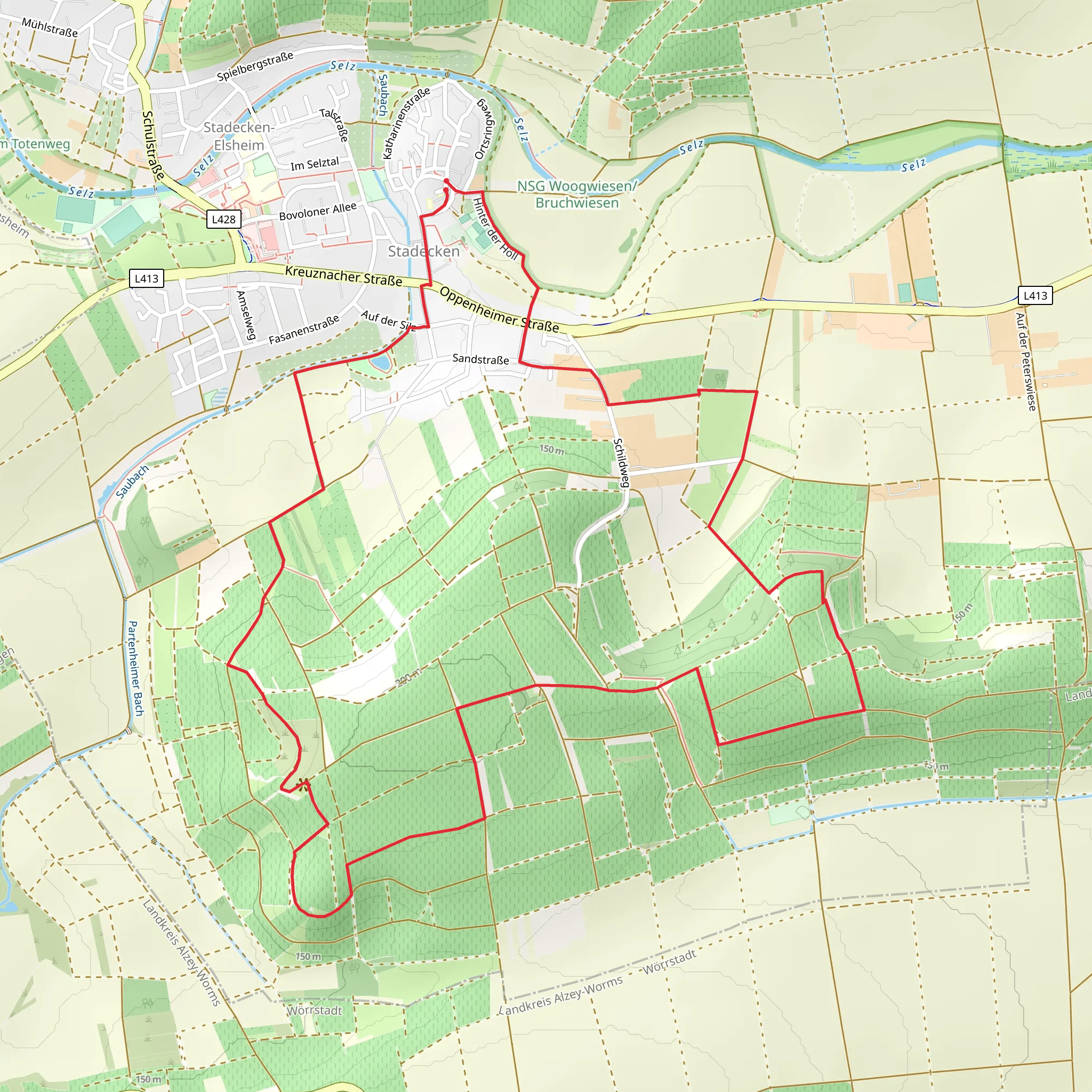 Hiwweltour Stadecker Warte mobile static map