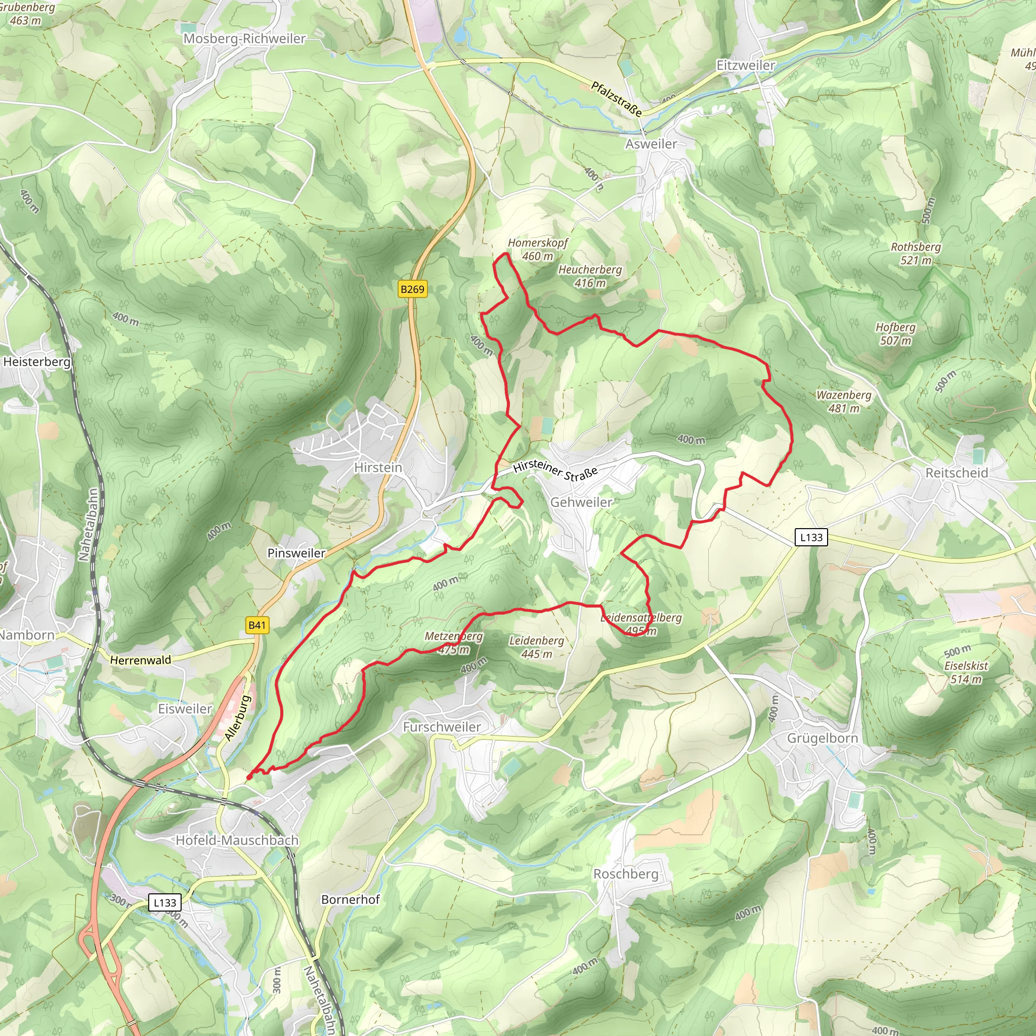 Schmugglerpfad mobile static map