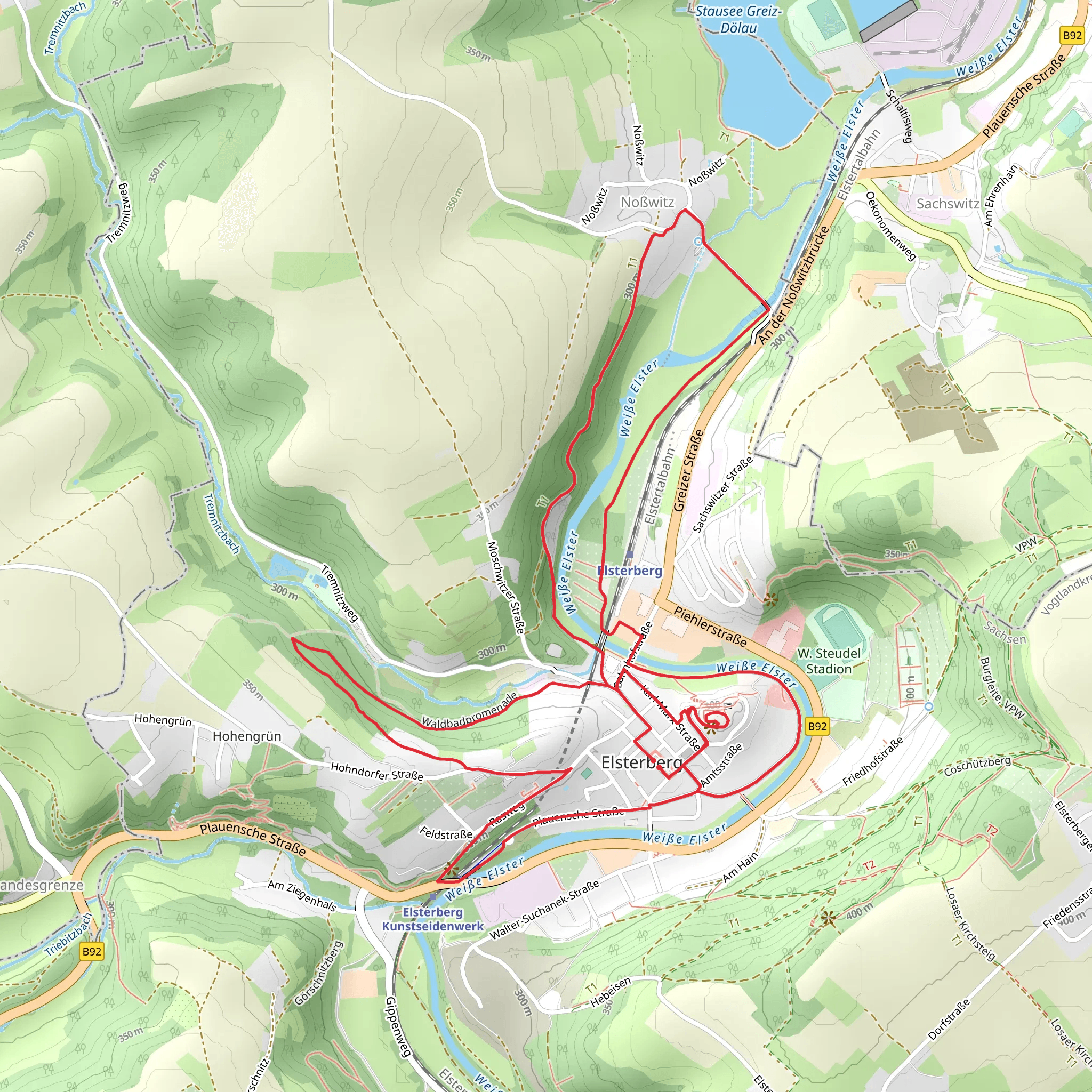 Weiße Elster via Waldbadpromenade mobile static map