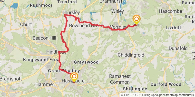 Burnham Thorpe to Portsmouth Walk stage 28 Map
