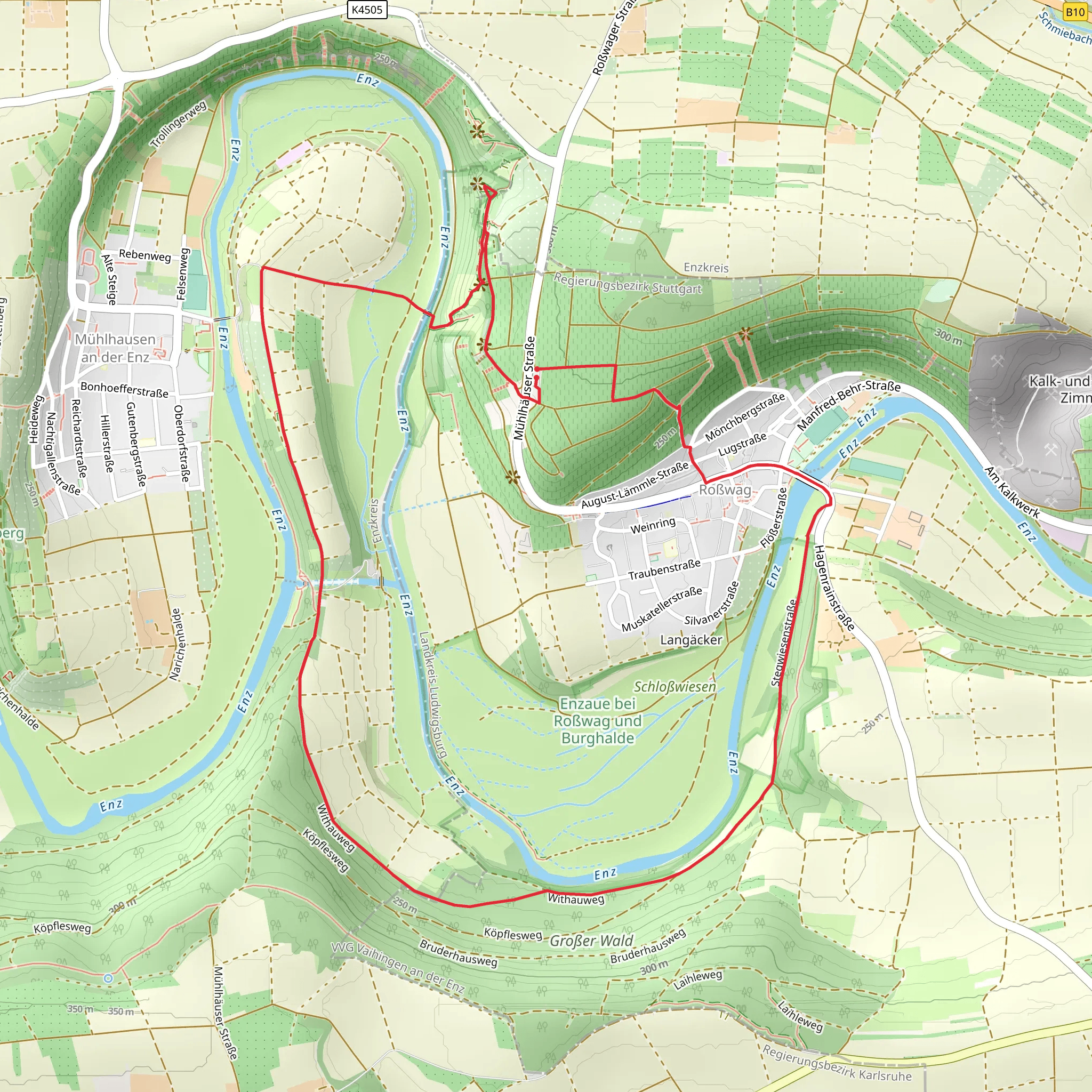 Bietigheimer Weg and Stegwiesenstrasse mobile static map