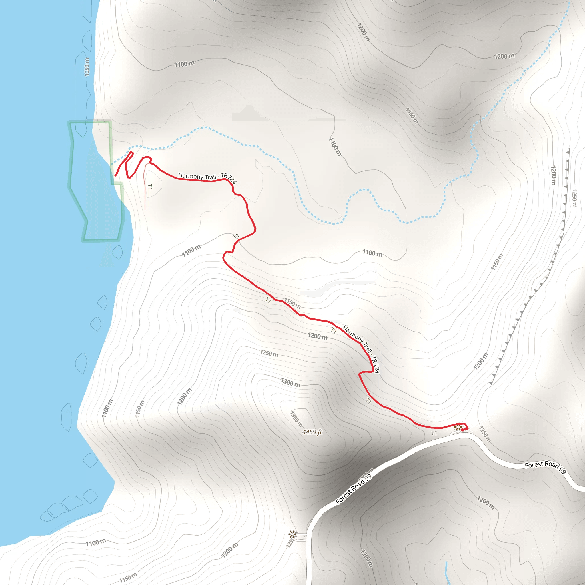 Harmony Trail mobile static map