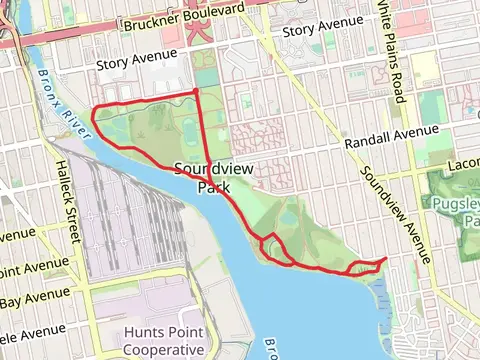 Hector Aponte Field Loop via Bronx River