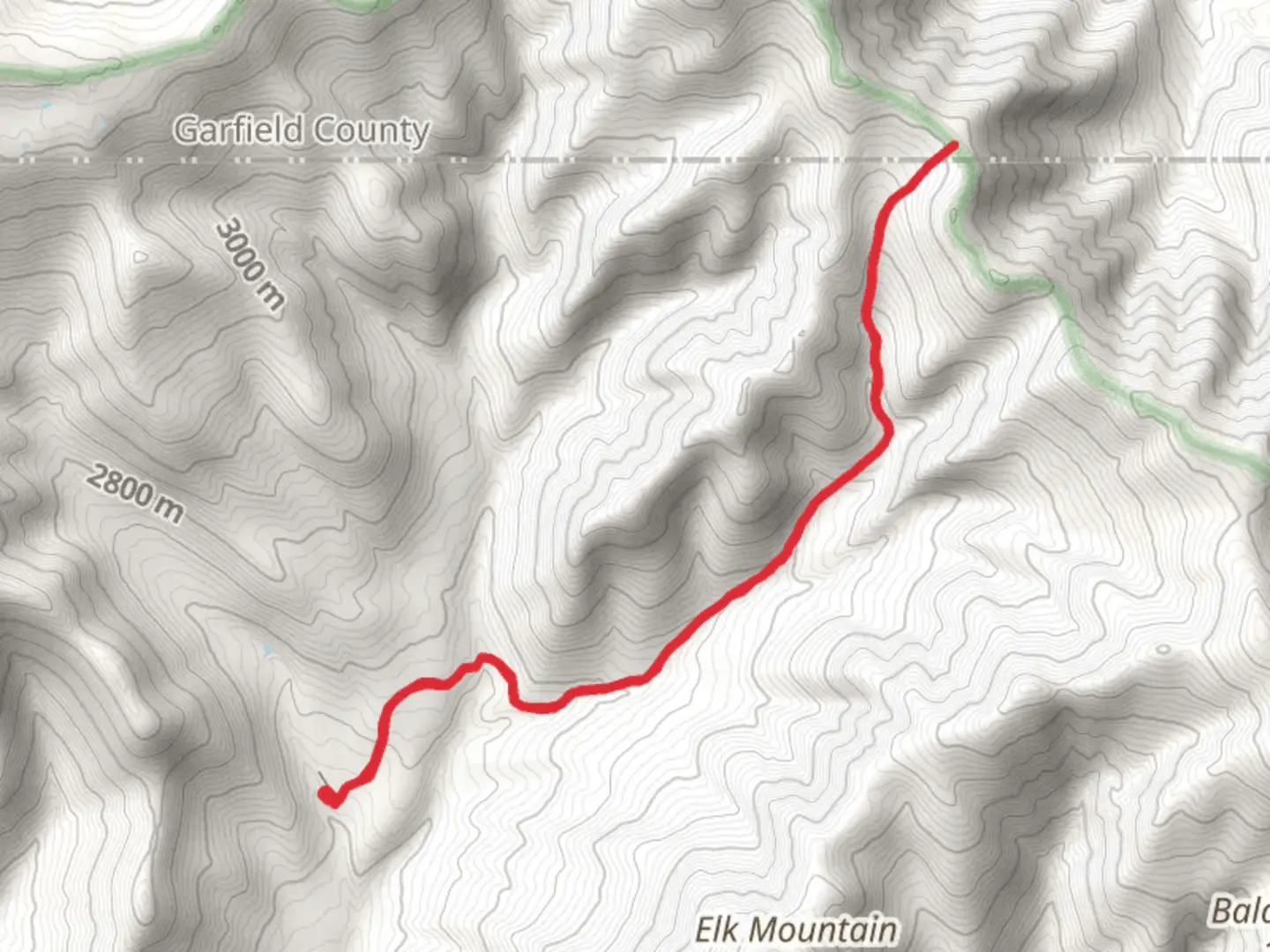 An image depicting the trail East Brush Creek Trail and its surrounding area.