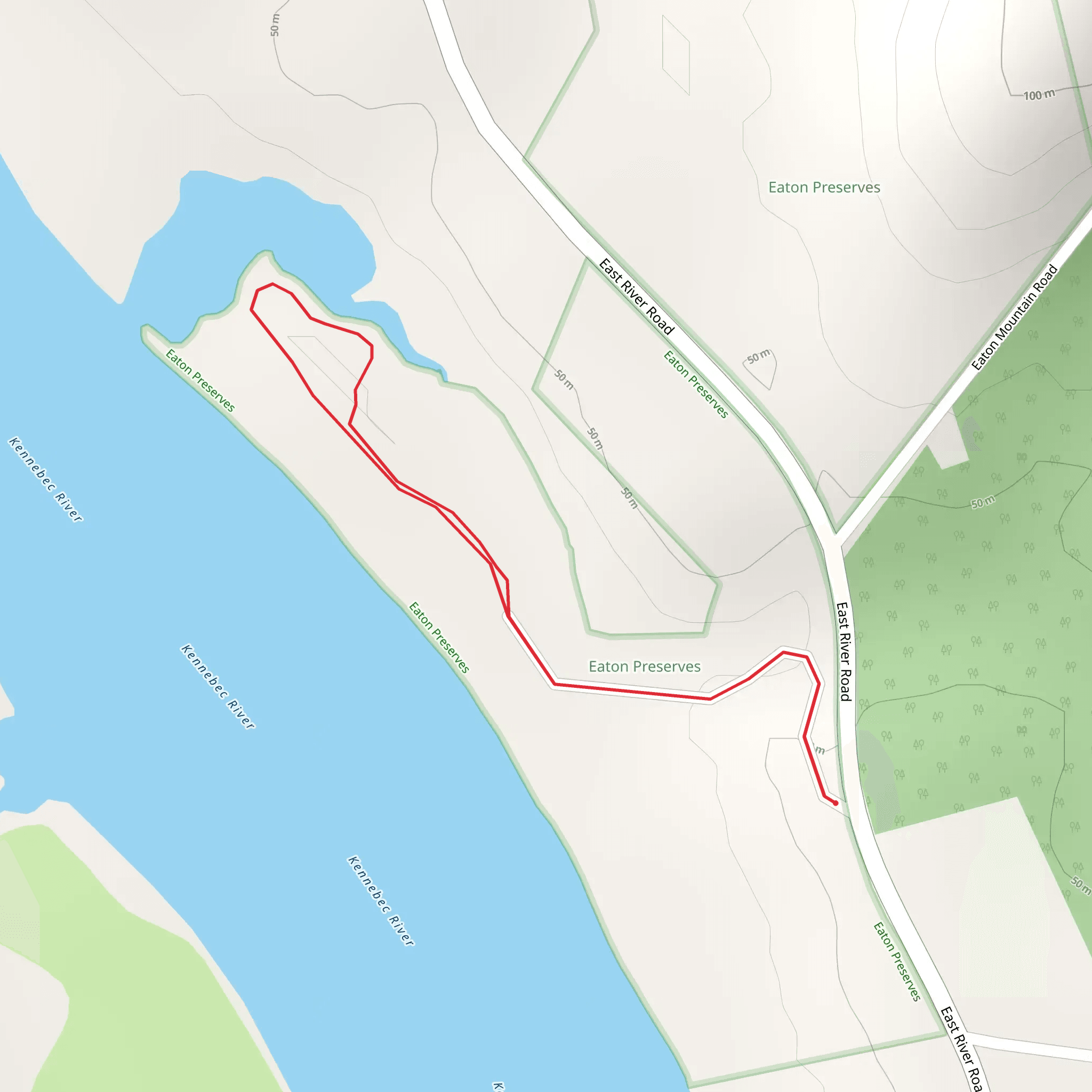 Kennebec River from East River Road mobile static map