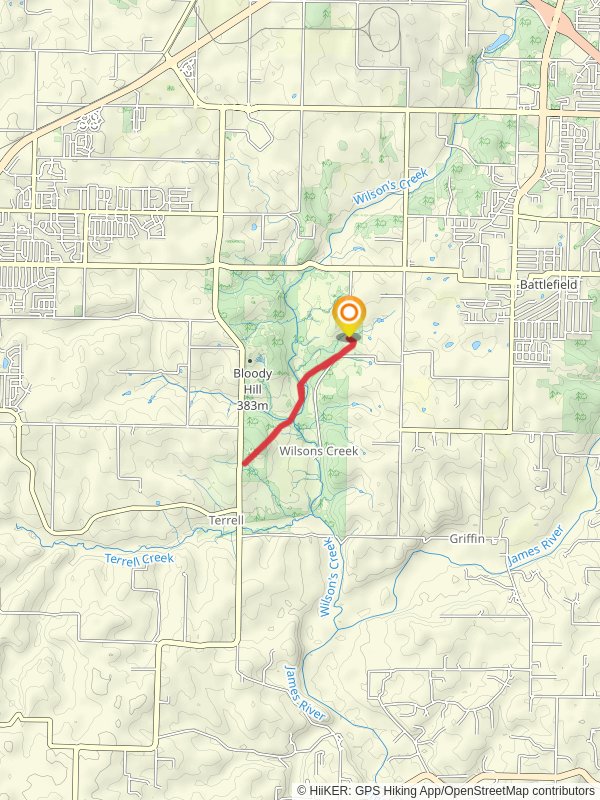 Historic route of Wire Road