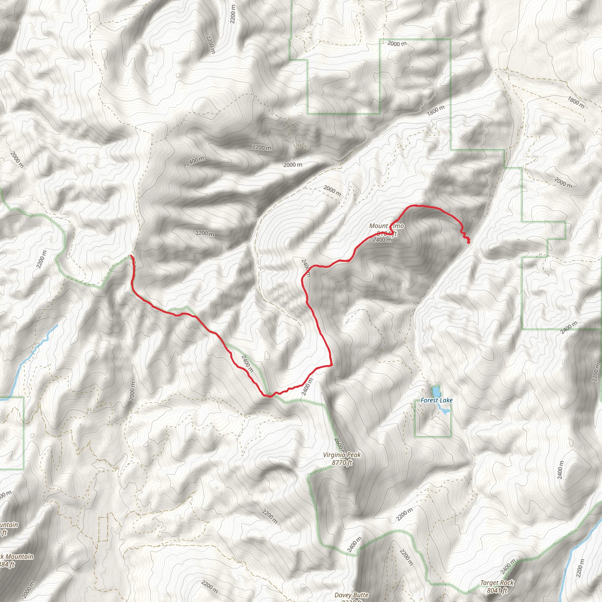 Mount Elmo Trail mobile static map