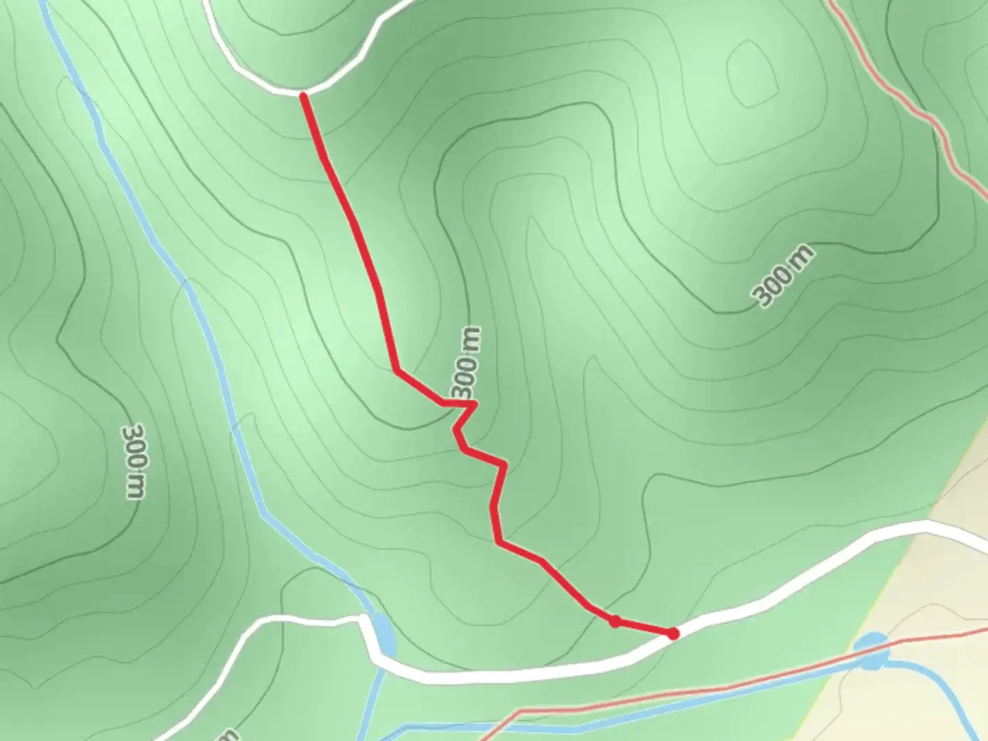An image depicting the trail Little Dry Creek and its surrounding area.
