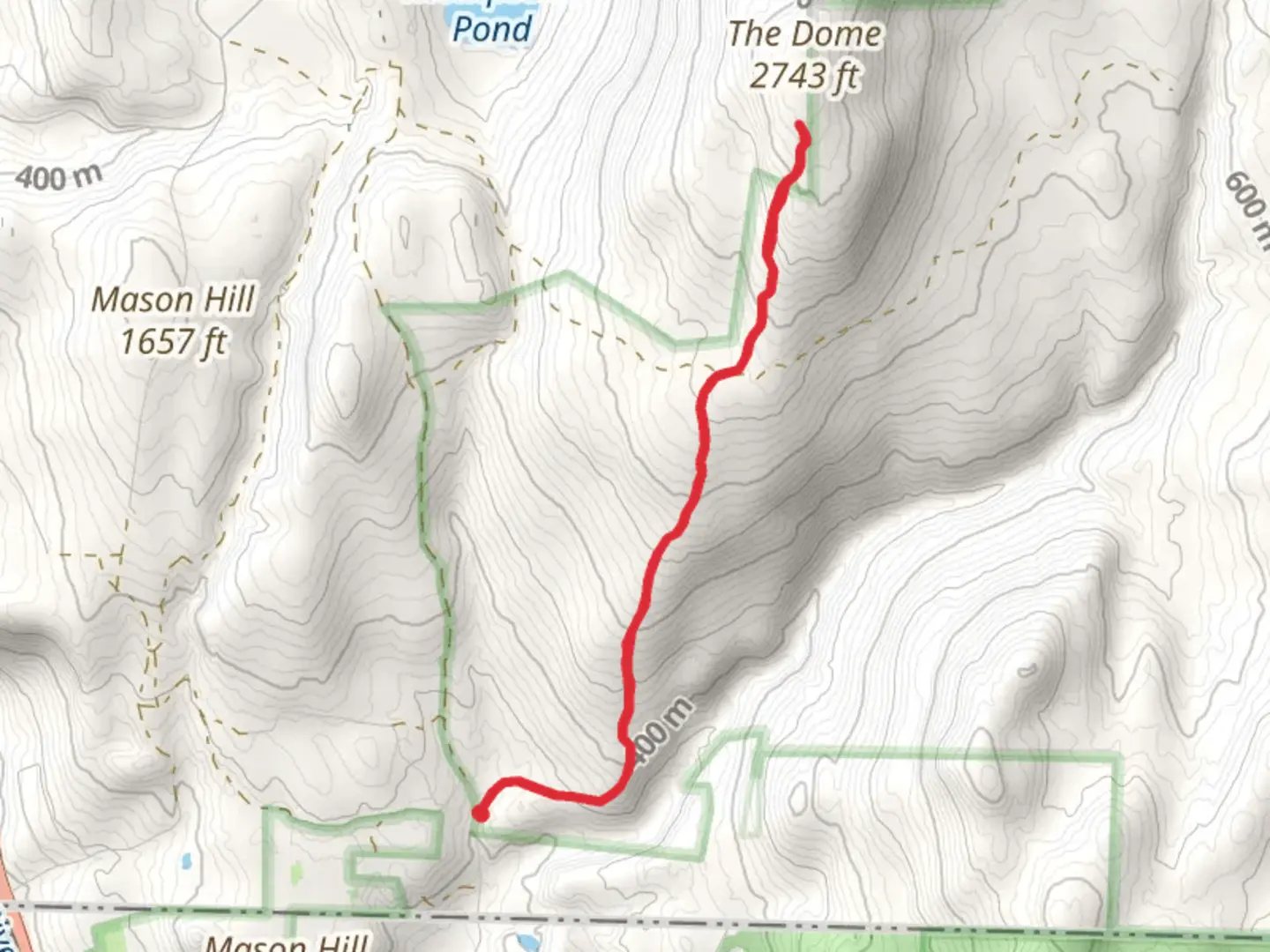 An image depicting the trail The Dome Trailhead and its surrounding area.