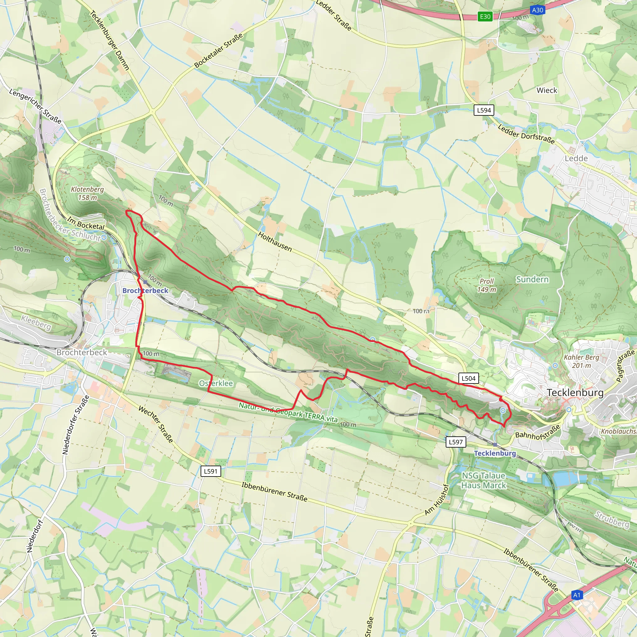 Bismarckturm, Münsterland Blick Loop via X18 Rheine Lienen mobile static map