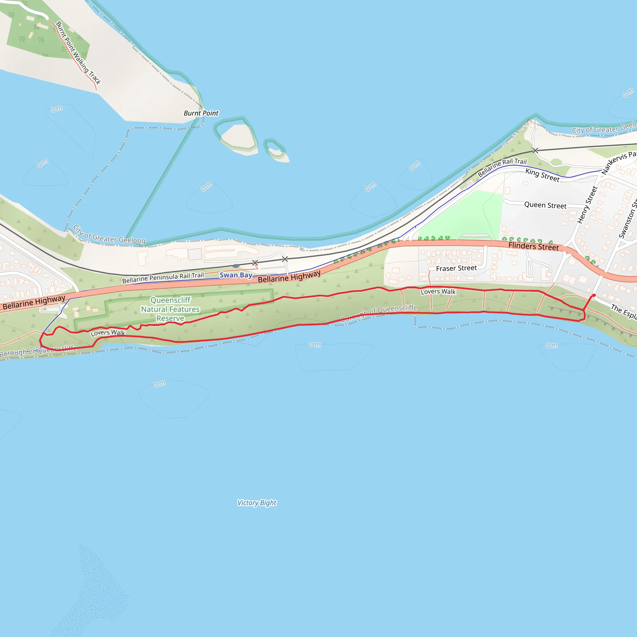 Queenscliff Dune Walk mobile static map