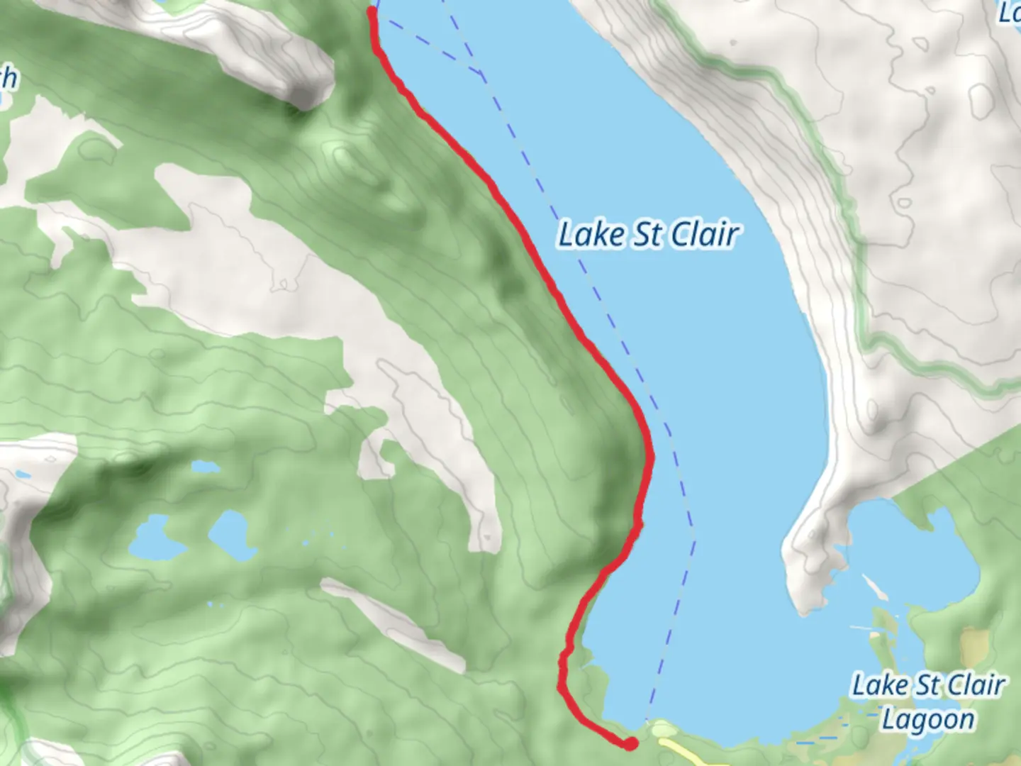 An image depicting the trail Echo Point Walk and its surrounding area.