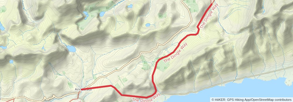 Dingle Way stage 2 Map