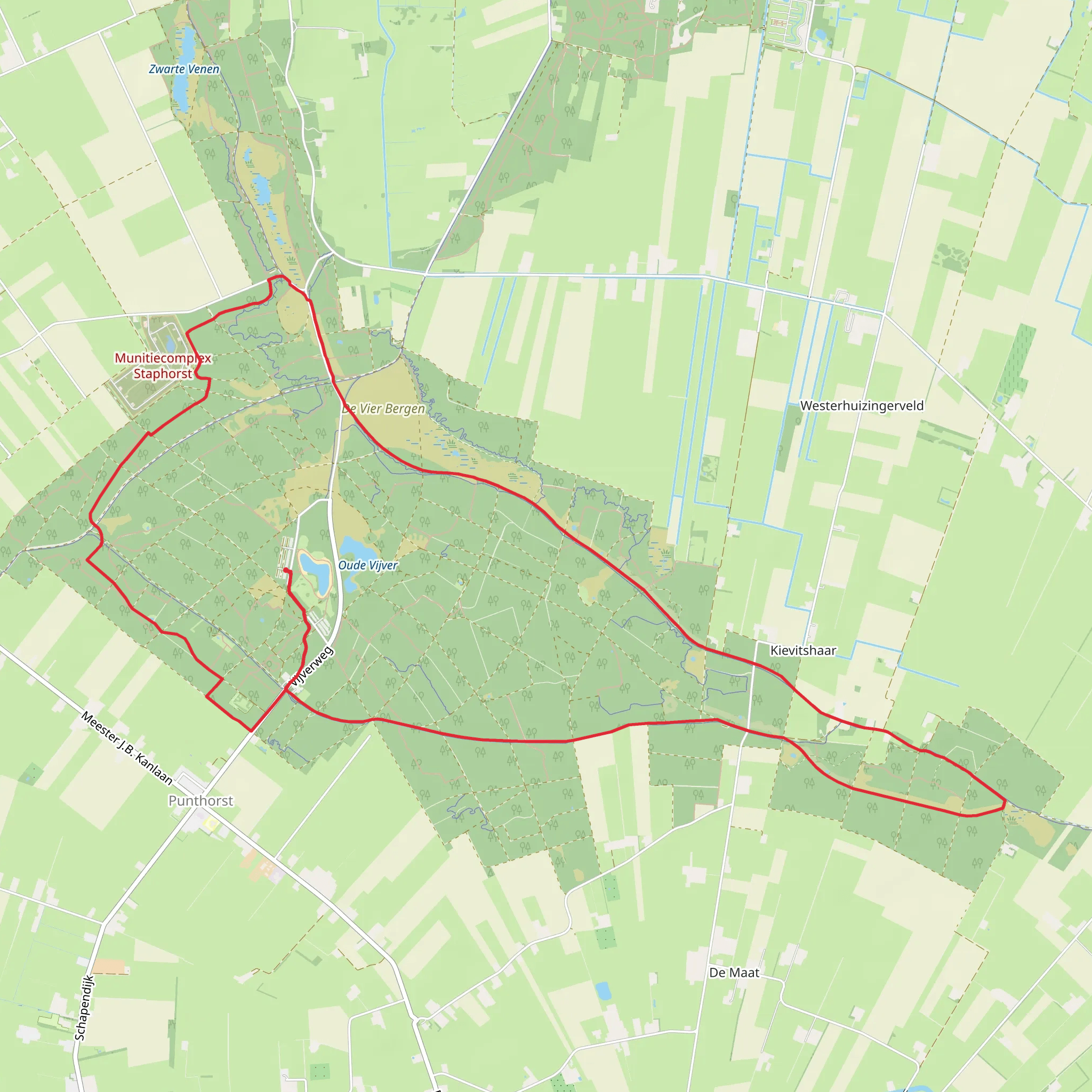Boswachterij Staphorst Loop mobile static map