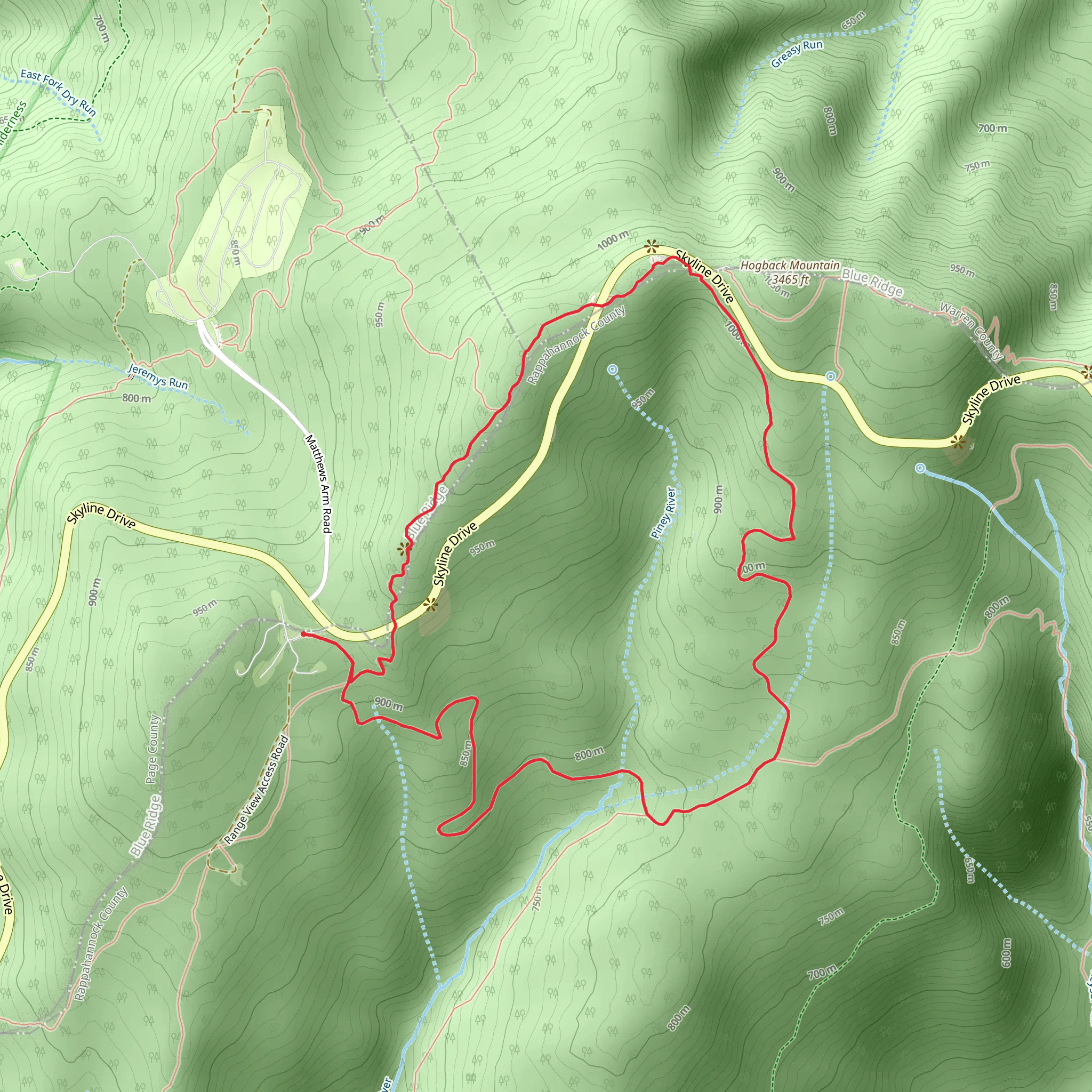 Sugarloaf Loop Trail mobile static map