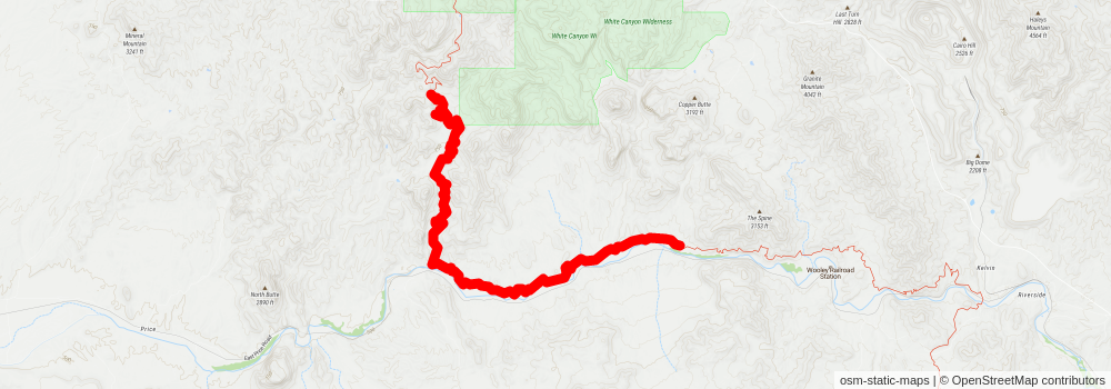 Southwestern Horseshoe Trail stage 96 Map