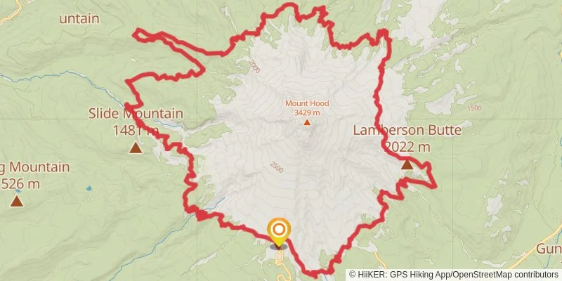 Mt hood hiking outlet map