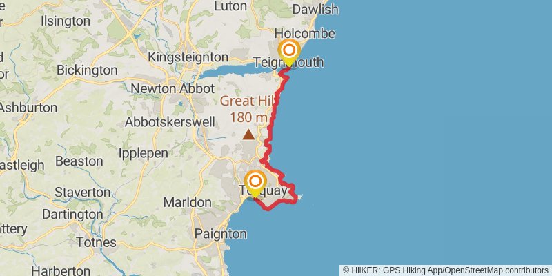 Plymouth to Dover Walk stage 9 Map